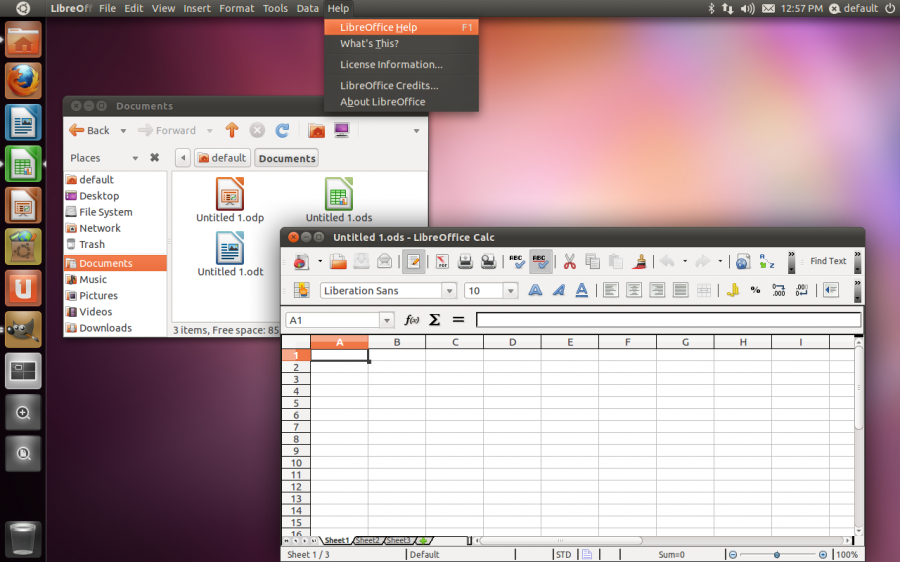 LibreOffice 3.3.2 on Ubuntu 11.04 'Natty Narwhal' screenshot
